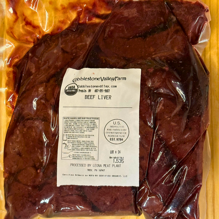 Beef Liver, sliced - Organic