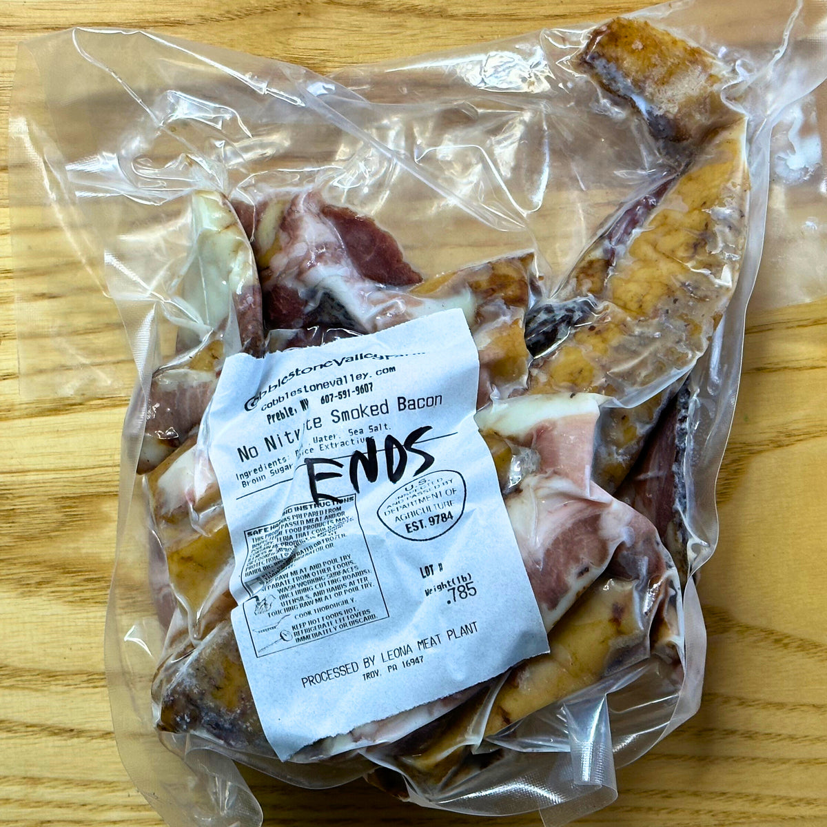 NitrateFree Bacon Ends & Pieces — Cobblestone Valley Farm